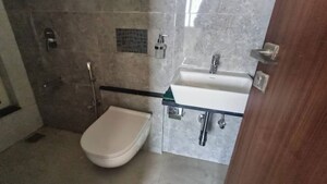 Bathroom in 2 BHK Apartment at Trishul Patel Heights, Ghansoli – for Rent