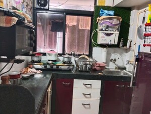 Kitchen in 1 BHK Apartment at Neel Sankalp, New Panvel – for Rent
