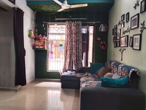 Living Room in 1 BHK Apartment at Neel Sankalp, New Panvel – for Rent