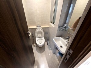Bathroom in 1 BHK Apartment at Hiranandani Regent Hill, Powai – for Rent