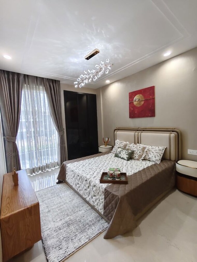 Bedroom, green-valley-heights 3 Bedroom 1830 Sq.Ft. Apartment In Dhakoli Zirakpur 10766949