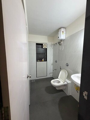 Bathroom in 3 BHK Apartment at Veer Mahal CHS, Lalbaug – for Rent