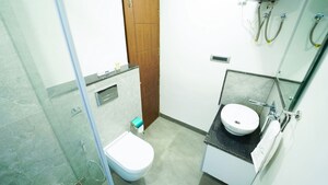 Bathroom in 3 BHK Apartment at Cliffton Valley, Panthaghati – for Sale