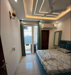 Living Room in 3 BHK Apartment at Maya Green Lotus Utsav, International Airport Road – for Rent