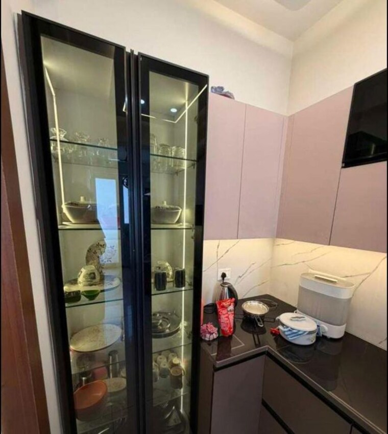 Kitchen, maya-green-lotus-utsav 3 Bedroom 2100 Sq.Ft. Apartment In International Airport Road Zirakpur 10767144