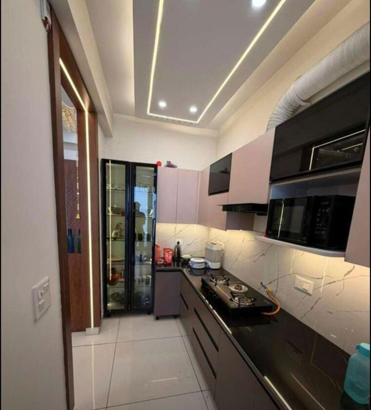 Kitchen, maya-green-lotus-utsav 3 Bedroom 2100 Sq.Ft. Apartment In International Airport Road Zirakpur 10767144