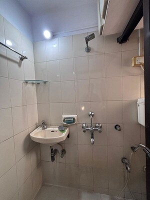 Bathroom in 2 BHK Apartment at Palazzio CHS, Powai – for Rent