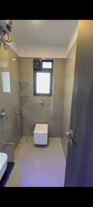 Bathroom in 2 BHK Apartment at Leo Tower Apartments, Juhu – for Rent