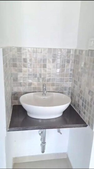 Bathroom in 3 BHK Apartment at Ganga Arcadia, Kharadi – for Rent