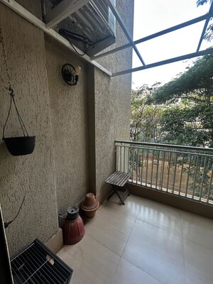Balcony in 2 BHK Apartment at Gulmohar Queenstown, Kharadi – for Rent