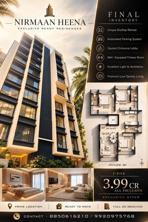 3 BHK Apartment For Sale in Nirmaan Heena, Vile Parle East