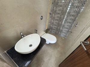 Bathroom in 1 BHK Apartment at Marathon Nexzone Daffodil 1, New Panvel – for Rent