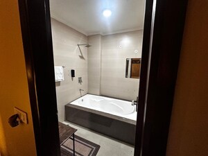 Bathroom in 3 BHK Builder Floor at Freedom Fighters Vihar – for Rent
