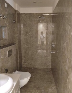 Bathroom in 4 BHK Builder Floor at Saket – for Rent