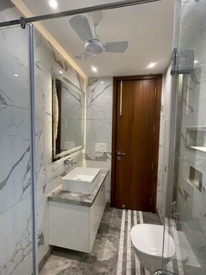 Attached Bathroom in 4 BHK Apartment at Vasant Vihar – for Rent