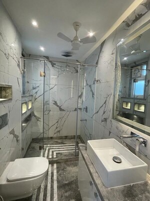 Attached Bathroom in 4 BHK Apartment at Vasant Vihar – for Rent