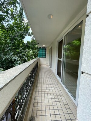 Balcony in 4 BHK Apartment at Vasant Vihar – for Rent
