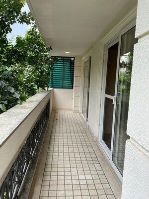 Balcony in 4 BHK Apartment at Vasant Vihar – for Rent