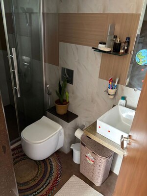 Bathroom in 4 BHK Apartment at Suyog Platinum Tower, Sangamvadi – for Sale