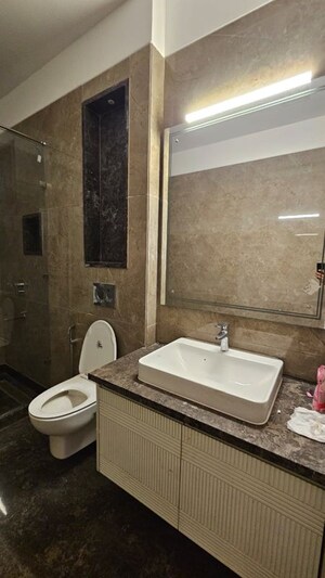 Bathroom in 4 BHK Apartment at Green Park Extension – for Rent