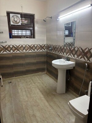 Bathroom in 3 BHK Builder Floor at Palam Vihar – for Rent