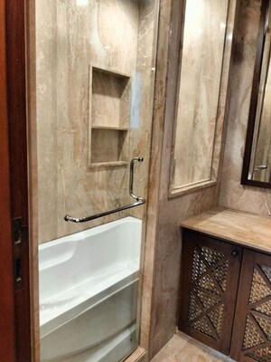 Bathroom in 4 BHK Apartment at Hauz Khas Enclave – for Rent