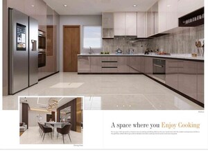 Kitchen in 3.5 BHK Apartment at Western Springs, Puppalaguda – for Sale
