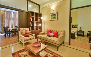 Living Room in 4 BHK Apartment at Panchsheel Park – for Rent