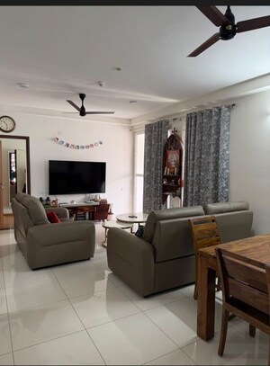 Living Room in 3 BHK Apartment at Brigade Cornerstone Utopia Serene, Varthur – for Rent