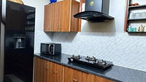 Kitchen in 3 BHK Apartment at Amrapali Verona Heights, Tech Zone 4 Greater Noida – for Rent