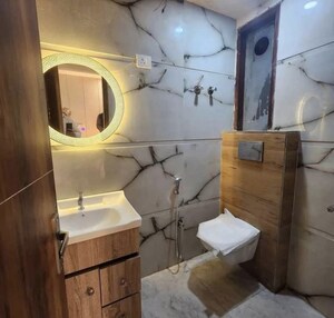 Bathroom in 2 BHK Builder Floor at Saket – for Rent