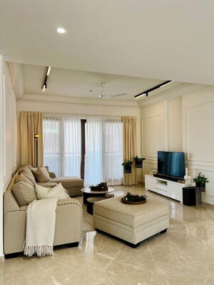 Living Room in 4 BHK Apartment at Prestige Leela Residency, Kodihalli – for Rent