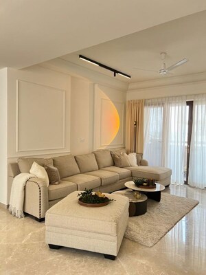 Living Room in 4 BHK Apartment at Prestige Leela Residency, Kodihalli – for Rent