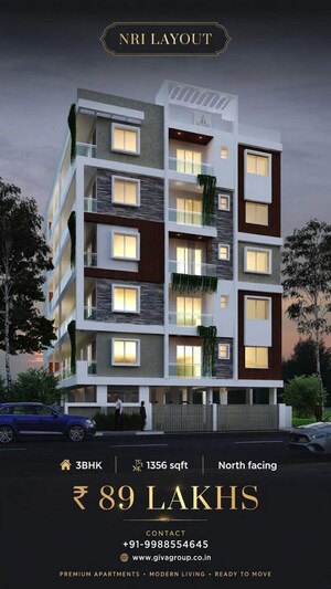 3 BHK Apartment For Sale in Nri Layout