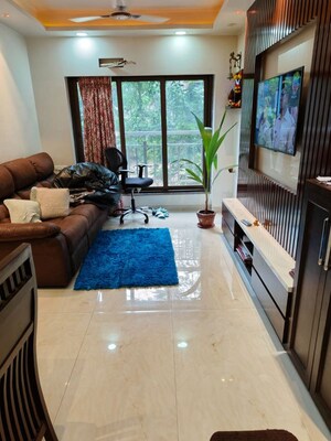 Living Room in 2 BHK Apartment at Prayag Heights, Dindoshi – for Sale