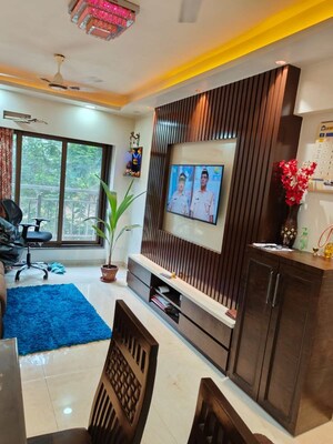 Living Room in 2 BHK Apartment at Prayag Heights, Dindoshi – for Sale