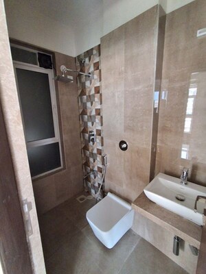 Bathroom in 1 BHK Apartment at Group Satellite Elegance, Goregaon East – for Rent