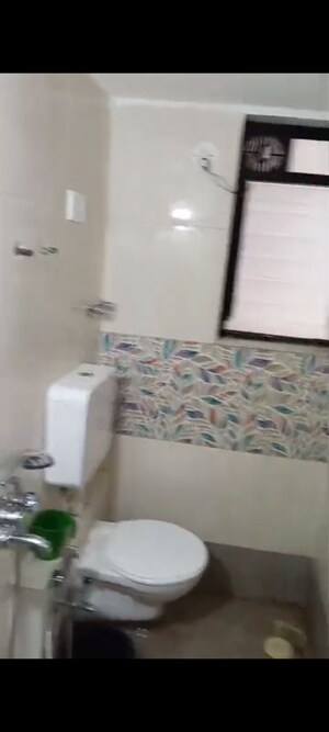 Bathroom in 1 BHK Apartment at Conceptual Suraksha Smart City, Vasai East – for Rent