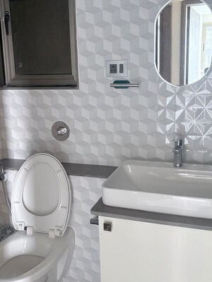Bathroom in 3.5 BHK Apartment at Bramhacorp The Collection, Kalyani Nagar – for Rent