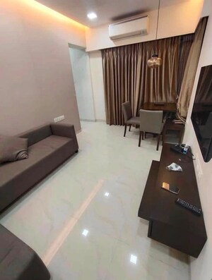 Living Room in 2 BHK Apartment at JP Unity Tower, Lower Parel – for Rent