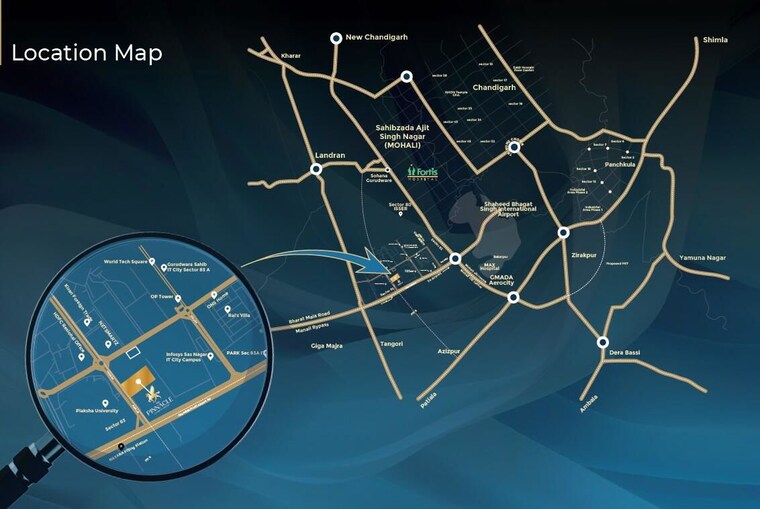 Map Location, sector 83 4 Bedroom 2600 Sq.Ft. Apartment In Sector 83 Mohali 10767914