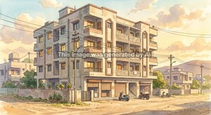  Apartment – Exterior View View at Shikrapur - for Sale