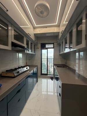 Kitchen in 4 BHK Apartment at Lodha Woods, Kandivali East – for Rent