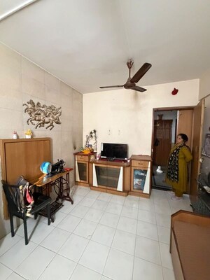 Living Room in 1 BHK Apartment at Swastik Park CHS, Ghodbunder Road – for Rent