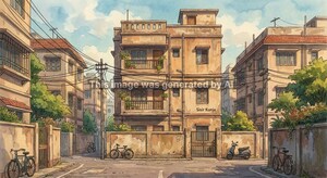  Apartment – Exterior View View at Ghora Gachha - for Sale