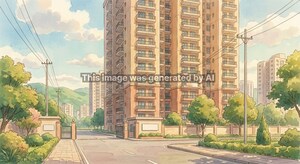  Apartment – Exterior View View at Avantika Extension - for Sale