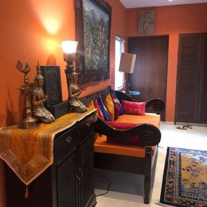 Living Room in 4 BHK Apartment at Oberoi Realty Sky Heights, Andheri West – for Rent