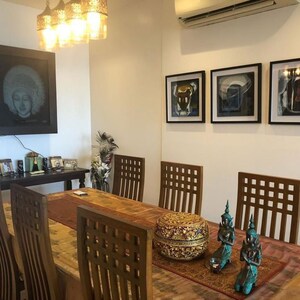 Living Room in 4 BHK Apartment at Oberoi Realty Sky Heights, Andheri West – for Rent