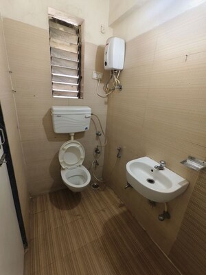 Bathroom in 2 BHK Apartment at Kamdhenu Eden Garden, Kharghar – for Rent