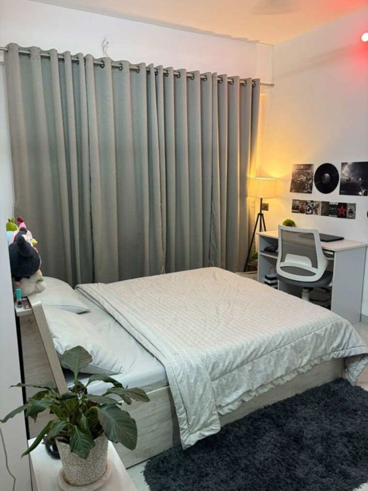 Bedroom, unique-youtopia 1 Bedroom 600 Sq.Ft. Apartment In Kharadi Pune 10768676